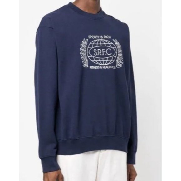 SPORTY AND RICH S. R. F. C FITNESS CREW SZ MEDIUM - Picture 2 of 9